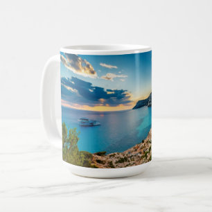 Küstensicht Palaiokastritsa, Korfu, Griechenland Kaffeetasse