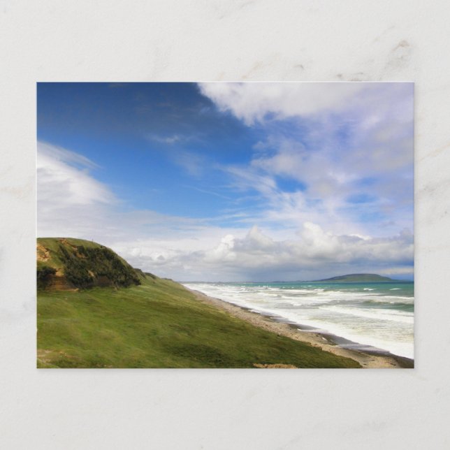Küstensicht, Südinsel Neuseeland Postkarte (Vorderseite)