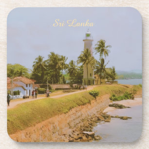 Küstenstadt Galle, Sri Lanka Reiseandenken Getränkeuntersetzer