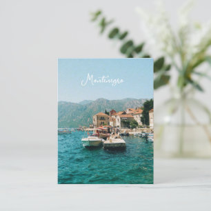 Küstenstadt Perast, Montenegro Feiertagspostkarte