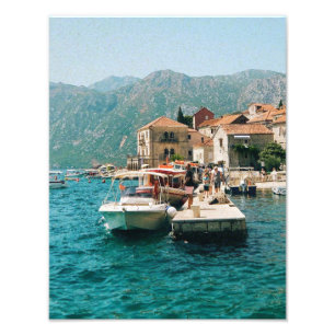 Küstenstadt Perast, Montenegro Fotodruck