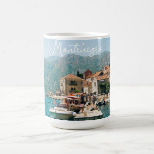 Küstenstadt Perast, Montenegro Kaffeetasse