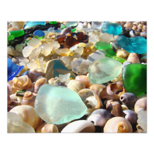 Küstenstrand Seaglass Fotografie-Kunstdrucke Fotodruck