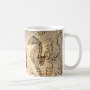Küstenstrand Starfish Seashell Seekarte Kaffeetasse