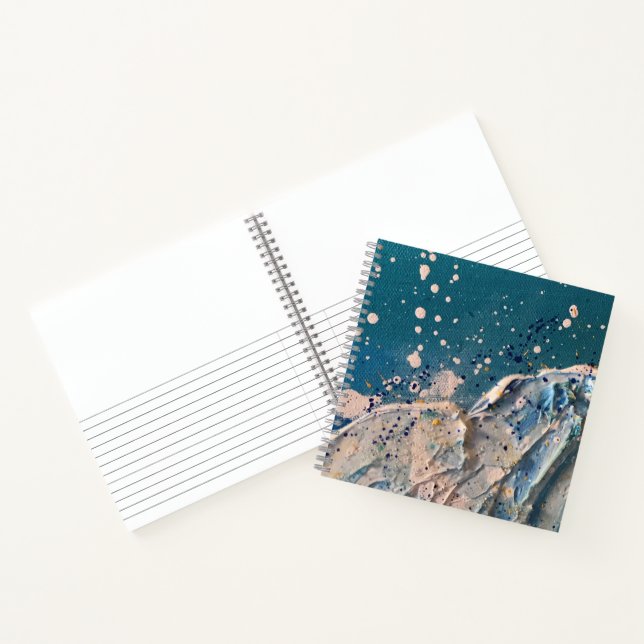 Küstenstrand Wave Fine Art Malerei Notizbuch (Innenseite)