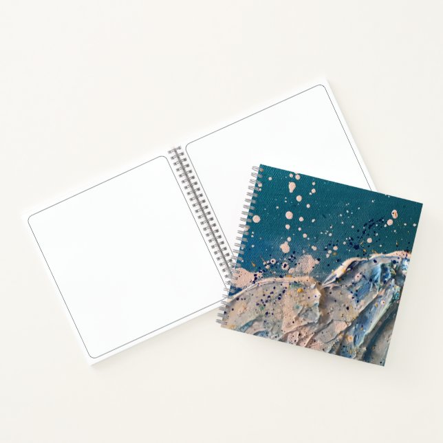 Küstenstrand Wave Fine Art Malerei Notizbuch (Innenseite)