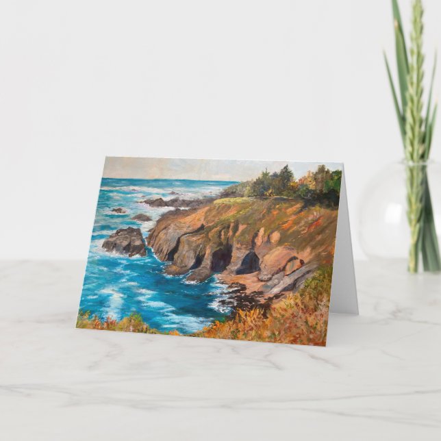 Küstenstrasse Garrapata Grußkarte Karte (Vorderseite)