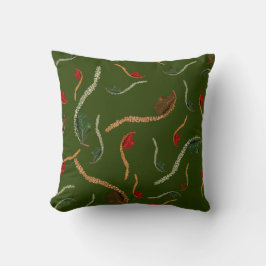 Küstenstreifen - Neptune Olive Throw Kissen