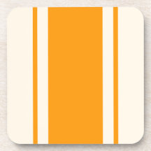 Küstenstreifen-Unterlage - Orange & Creme