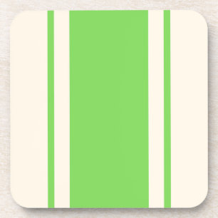 Küstenstreifen-Untersetzer - Limette und Creme Getränkeuntersetzer