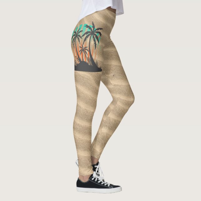 Küstenströmungen - Benutzerdefinierte Damen-Leggin Leggings (Rechts)