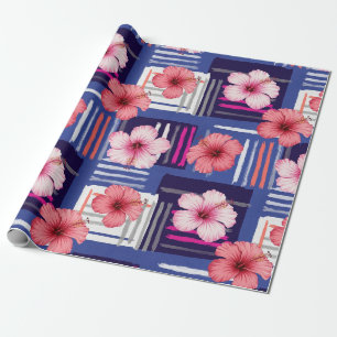 Küstentropisches Hibiskus-Muster (12) Geschenkpapier
