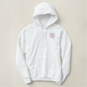 Küstenwache-Ehefrau Bestickter Hoodie