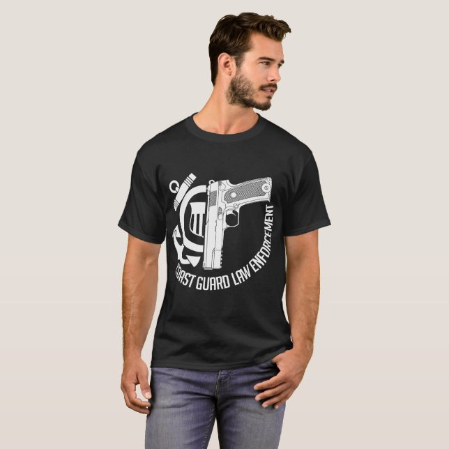 Küstenwache-Gesetzesvollstreckung-T-Shirt T-Shirt (Vorne ganz)