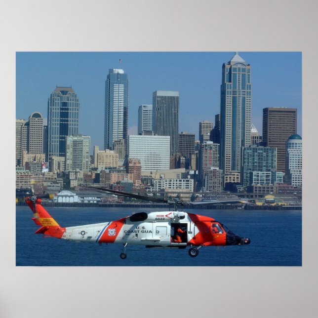 Küstenwache HH-60 Jayhawk Hubschrauber Poster (Vorne)