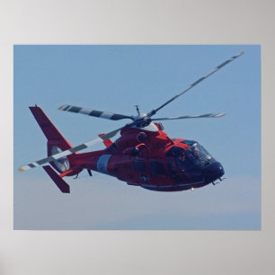 Küstenwache HH-65B Dolphin Hubschrauber Poster