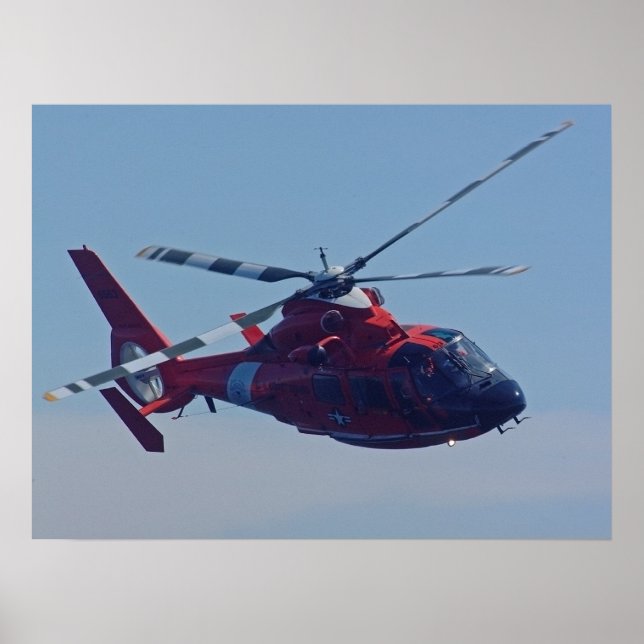 Küstenwache HH-65B Dolphin Hubschrauber Poster (Vorne)