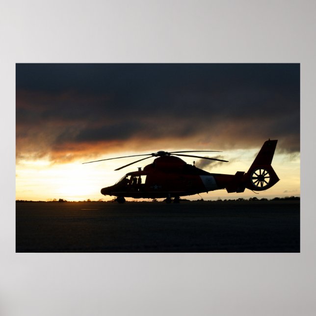 Küstenwache MH-65 Dolphin-Hubschrauber Poster (Vorne)