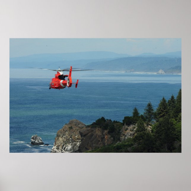 Küstenwache MH-65 Dolphin-Hubschrauber Poster (Vorne)