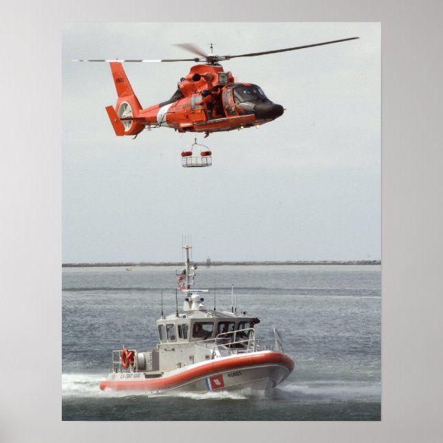 Küstenwache MH-65 Dolphin-Hubschrauber Poster (Vorne)