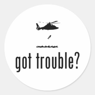 Küstenwache Runder Aufkleber