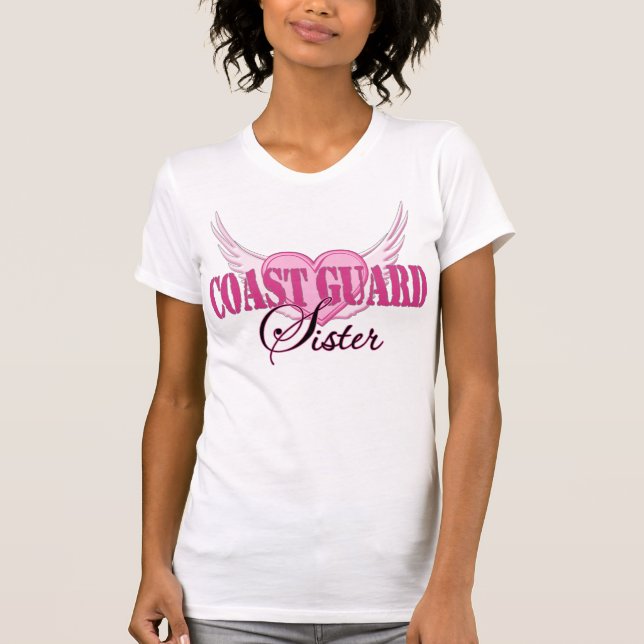 Küstenwache-Schwester-Flügel T-Shirt (Vorderseite)