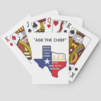 Küstenwache Texas Chief Petty Officers Shirt Spielkarten