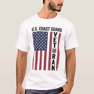 Küstenwache Veteran Flagge Vintage Vektor Design_1 T-Shirt