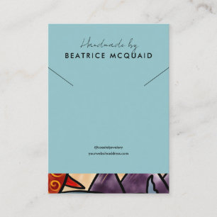 Küstenwal   Necklace Display Card Visitenkarte