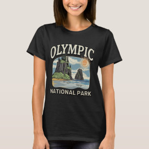 Küstenwald Landschaft Hoh Rainforest Olympia Na T-Shirt