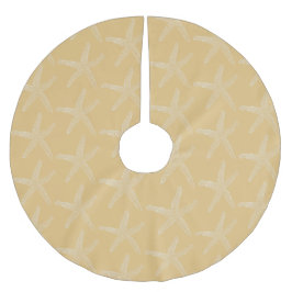 Küstenweihnachtsstarfish-Baum-Rock Polyester Weihnachtsbaumdecke