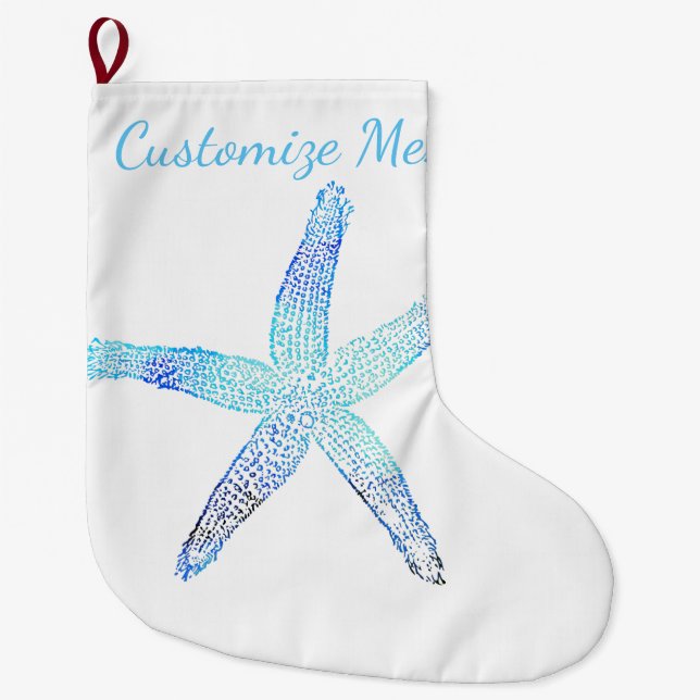Küstenweihnachtsstarfish-Strumpf Großer Weihnachtsstrumpf (Vorderseite)