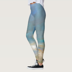 Küstenwolken mit Ozean Leggings