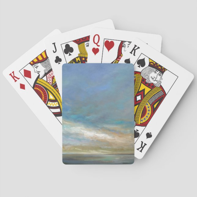 Küstenwolken mit Ozean Spielkarten (Rückseite)