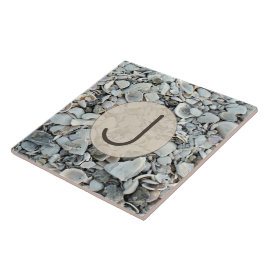 Küstermuschel-Monogramm Fliese