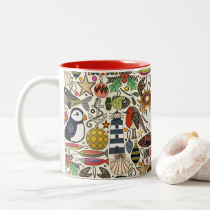 Küstliche Weihnachtsdekorationen Perle Zweifarbige Tasse