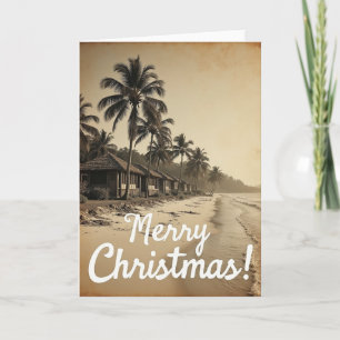 Küstliche Weihnachtsszene Karte