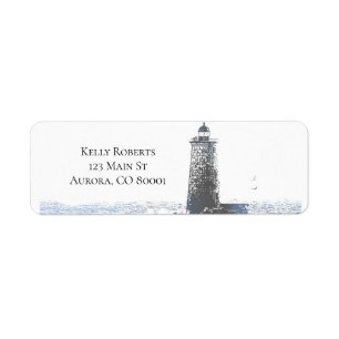 Küstliches Leuchtturm- und Atlantischer Ozean-Naut