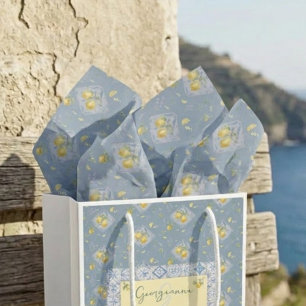 Küstliches Obstgarten Amalfi Studio Luftig Azure Seidenpapier