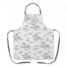 Küstliches tropisches französisches Toile-Muster m