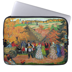 Kustodiev - Dorffest, Laptopschutzhülle