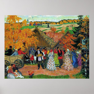 Kustodiev - Dorffest, Poster