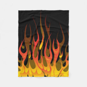 Kustom Flammen Fleecedecke