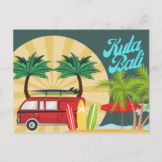 Kuta, Bali Postcard Postkarte (Vorderseite)
