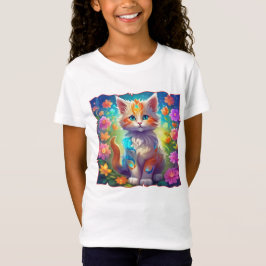 Kutie Kat Whimsical Kitten Tshirt