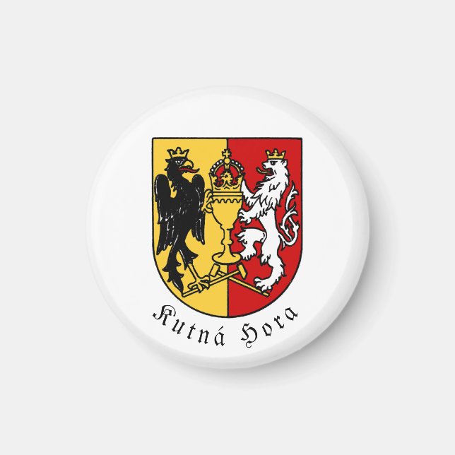 Kutná Hora Wappen, Tschechische Republik Magnet (Vorne)