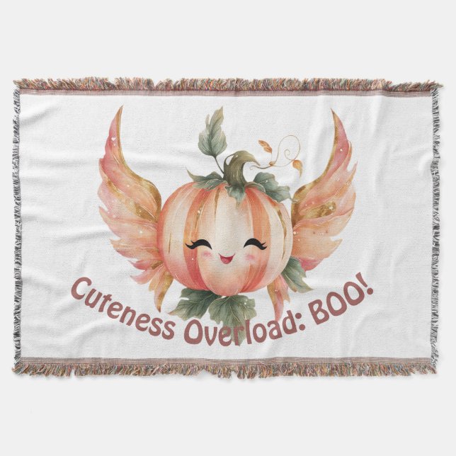 Kutness Overload BOO. Niedlich Halloween Pumpkin K Decke (Vorderseite)