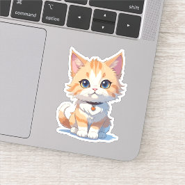 Kutness Overload Kawaii Kitty Aufkleber