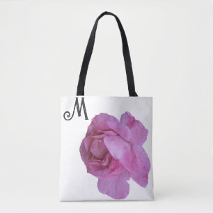 Kutomizierbarer M Name hübsch rosa Rosa schön Tasche