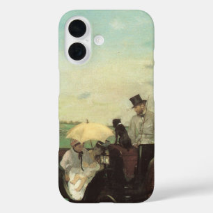 Kutsche bei den Rennen von Edgar Degas, Vintage Ar title_seo2